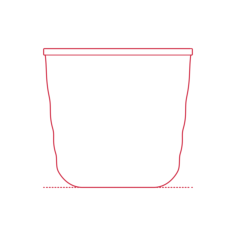 Objects Plant Pots Ikea Vattenmelon Plant Pot Large Simple Line Art Svg, Free Vectors File